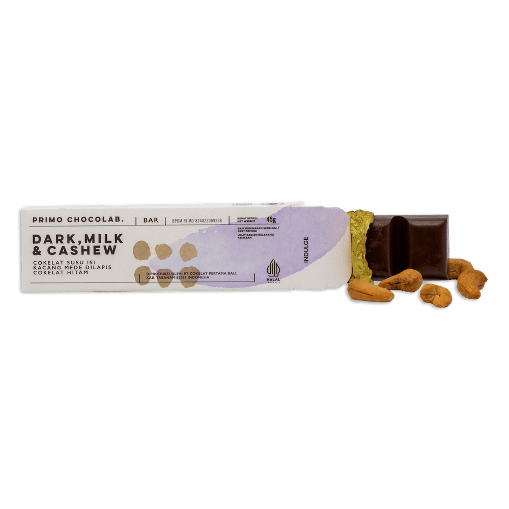 Dark, Milk & Cashew Chocolate Bar
